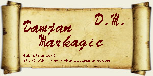 Damjan Markagić vizit kartica